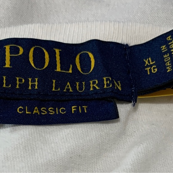 NWT Polo Ralph Lauren Racing Bear L/S Crewneck T-Shirt White Men's Size X-Large - Picture 8 of 12
